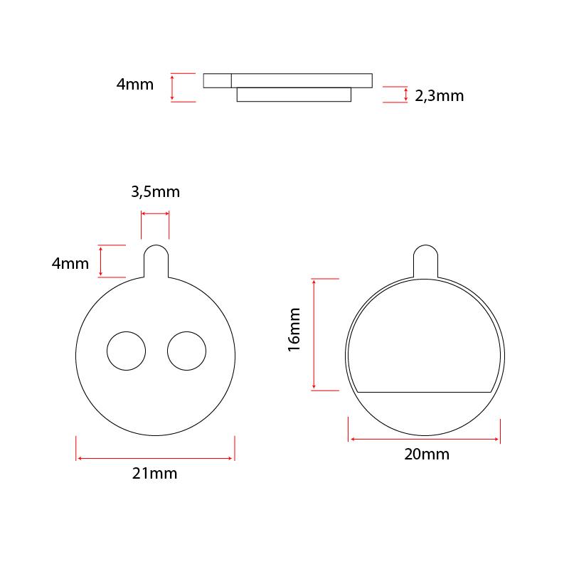 Brzdové doštičky medené Xiaomi kolobežka sada 2ks CT005